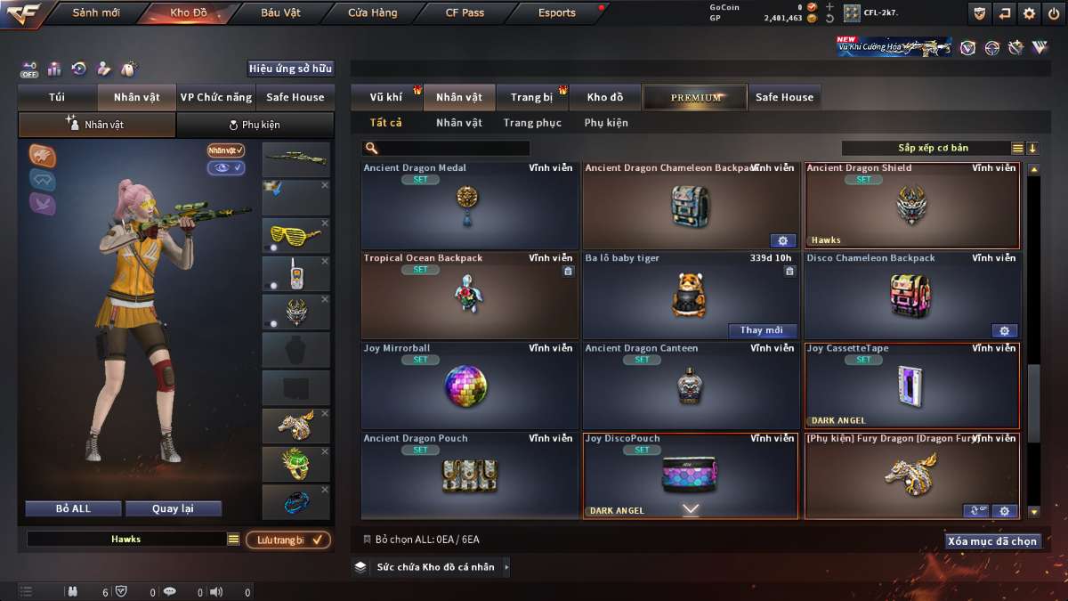 shop acc cf uy tin gia re